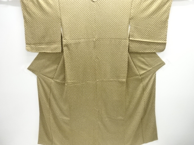 JAPANESE KIMONO / UNUSED KOMON / SILK / SHIBORI